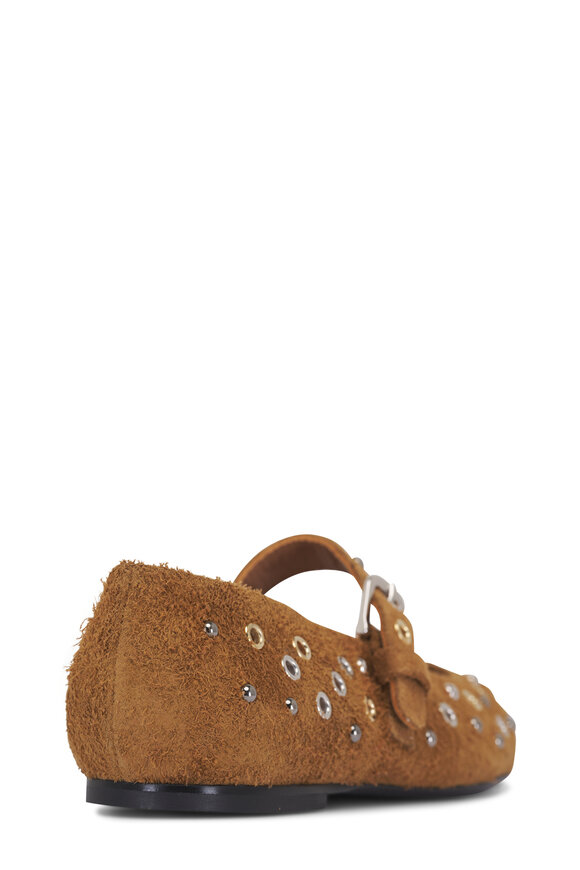 Dorothee Schumacher Wild Softness Brown Studded Ballerina Flat - view 4