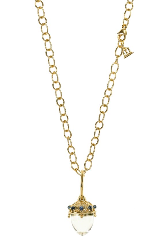 Temple St. Clair - Yellow Gold Crystal Amulet Pendant