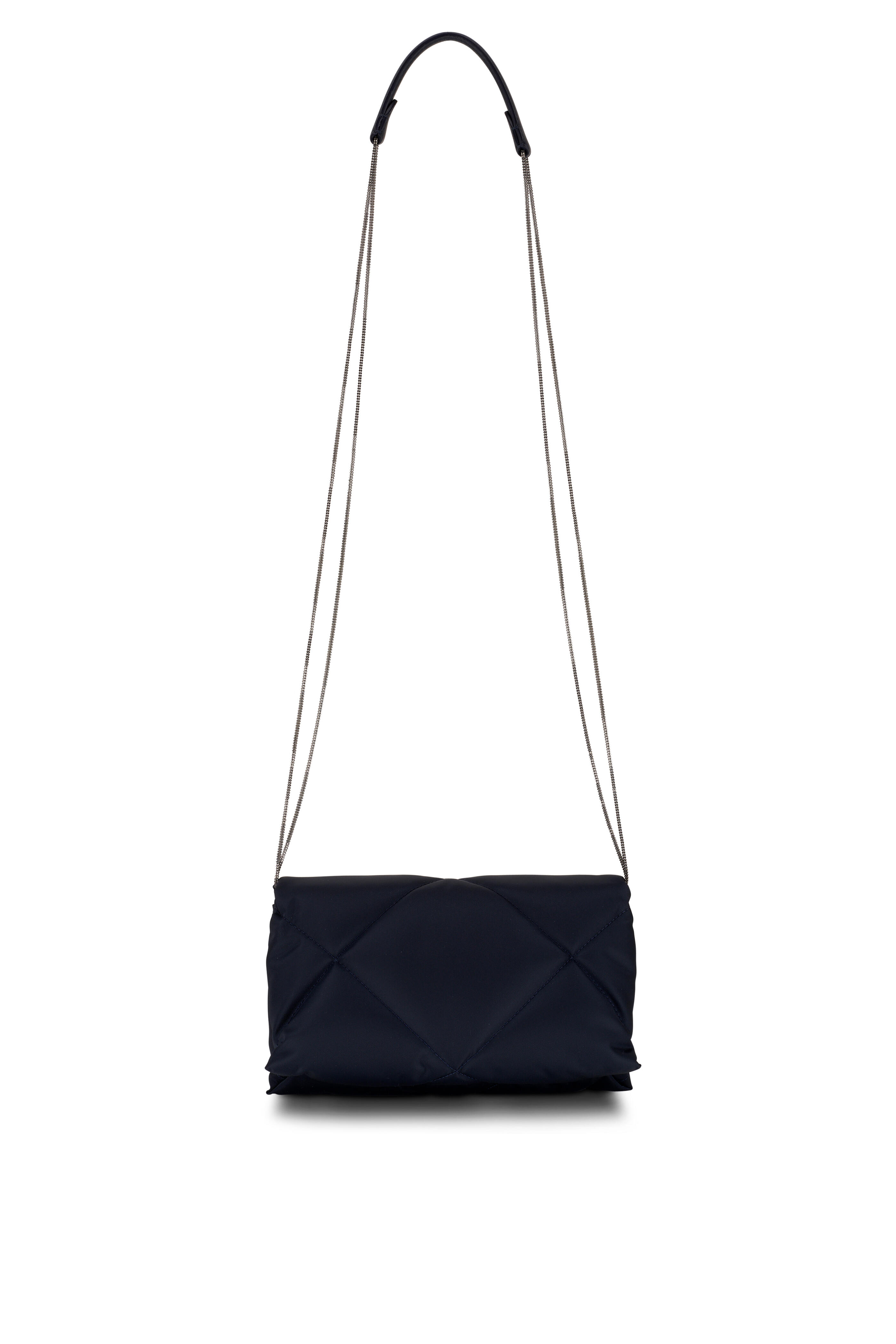 Brunello Cucinelli - Blue Quilted Nylon Crossbody Bag