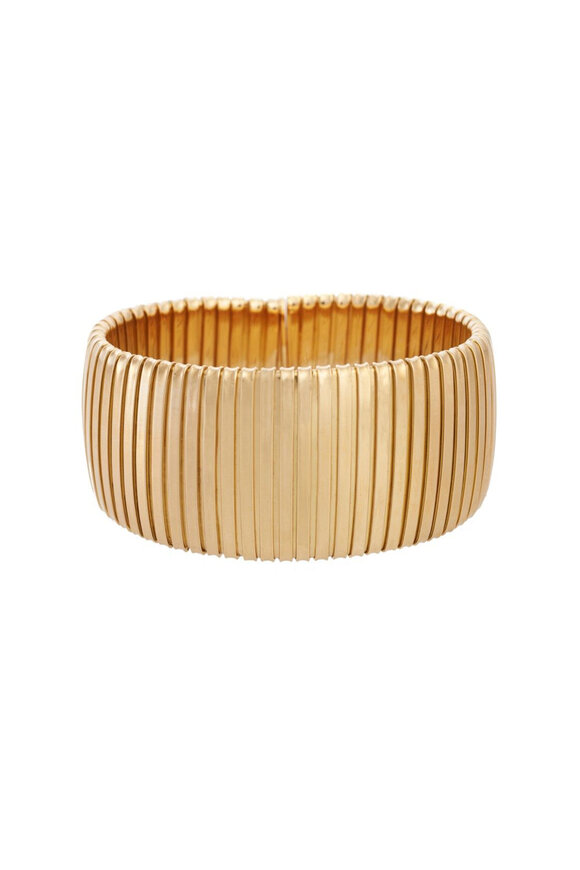 Sidney Garber Flat Wide Golden Cuff