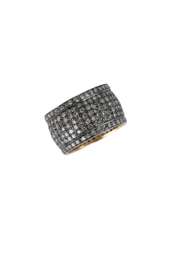 Loren Jewels - 14K Gold & Sterling Silver Pavé Band