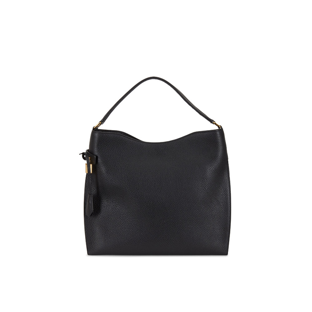 Tom Ford - Women's Alix Flat Shoulder Bag - Black - Leather