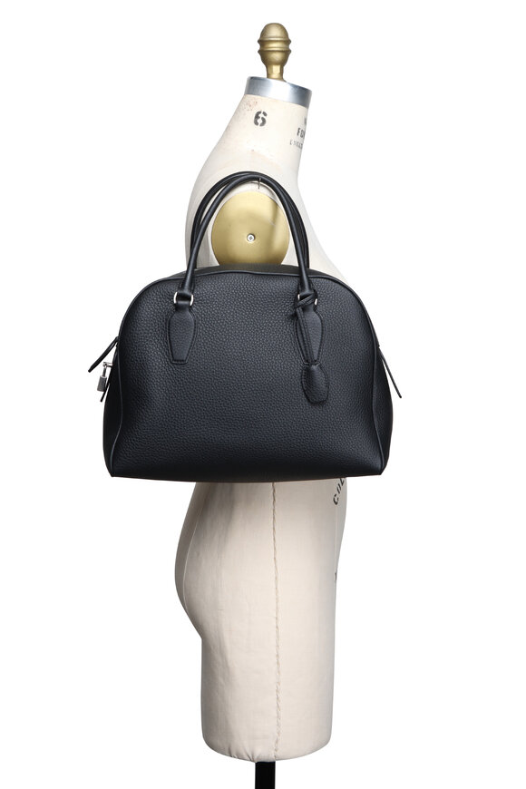 The Row India 12.00 Black Leather Top Handle Bag - view 5