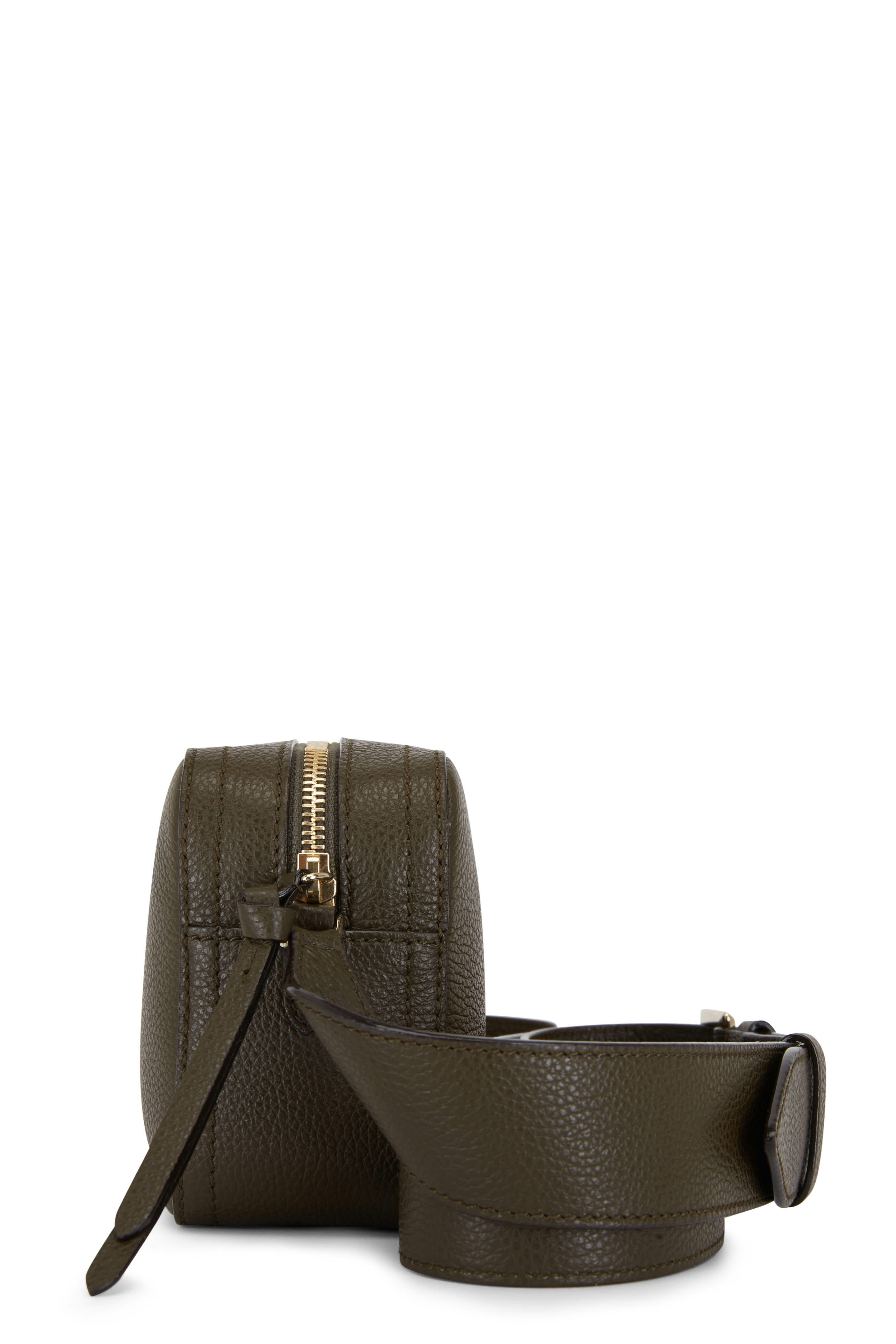 Jimmy Choo - Pegasi Seaweed Leather Camera Bag