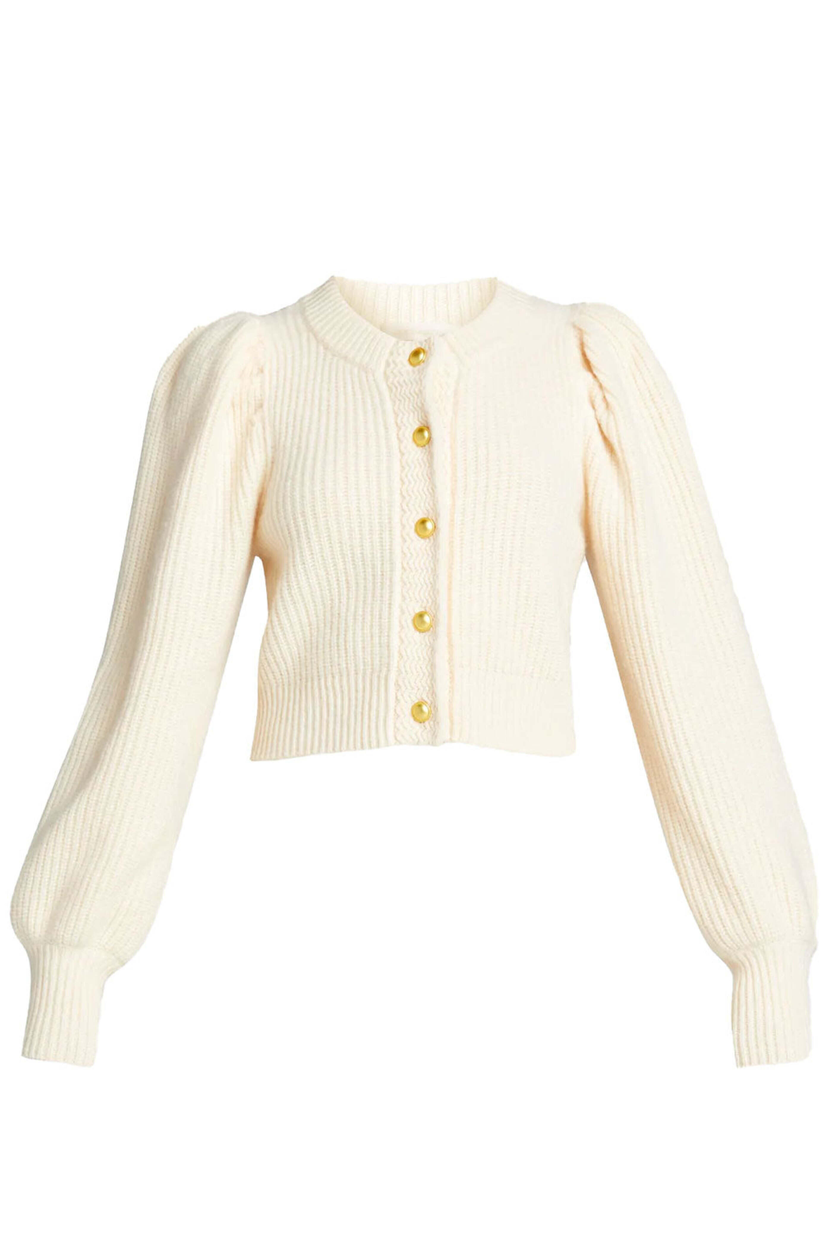 Loveshackfancy - Ivory Cropped Robinson Cardigan