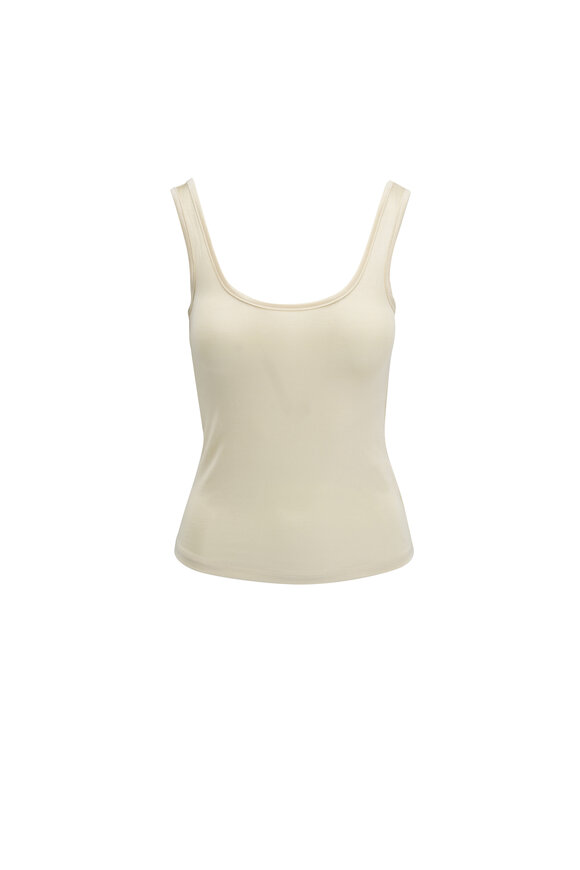 L'Agence - Chrissy Bone Scoop Neck Tank