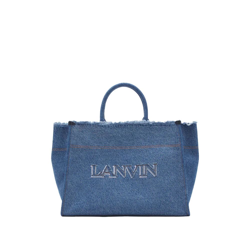 Lanvin In Out MM Tote Bag in Denim Mitchell Stores