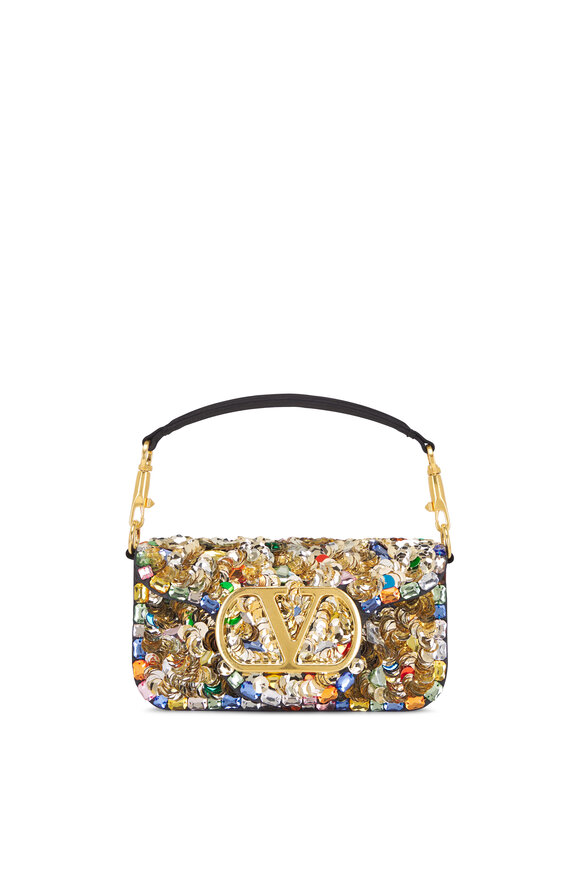 Valentino Garavani Loco Multicolor Sequin Shoulder Bag - view 5