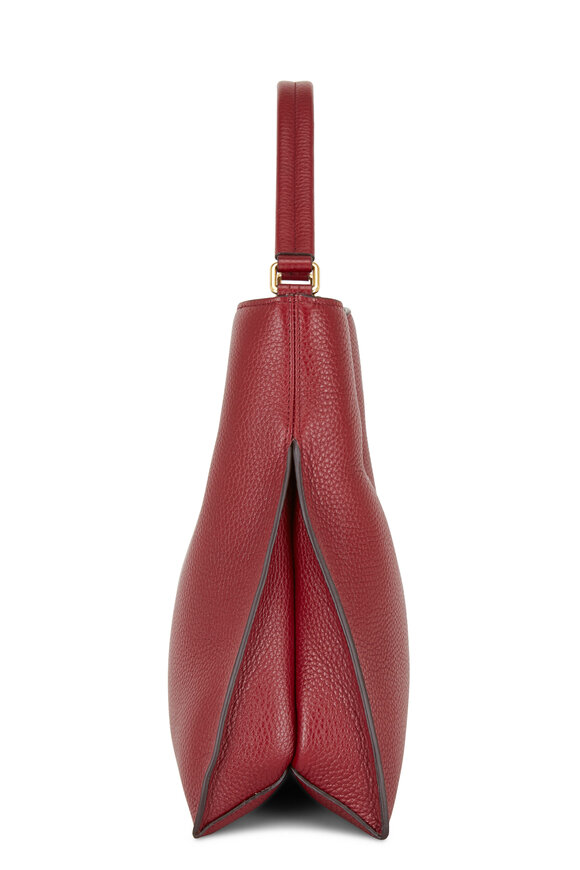 Tom Ford - Alix Garnet Grained Leather Small Hobo Bag