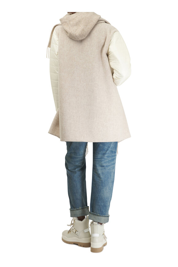 Bogner - North Beige Tech Wool Puffer Cape 