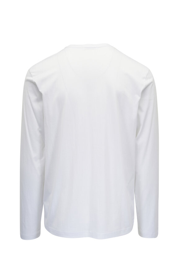 Stefan Brandt - Pima 30 White Long Sleeve T-Shirt