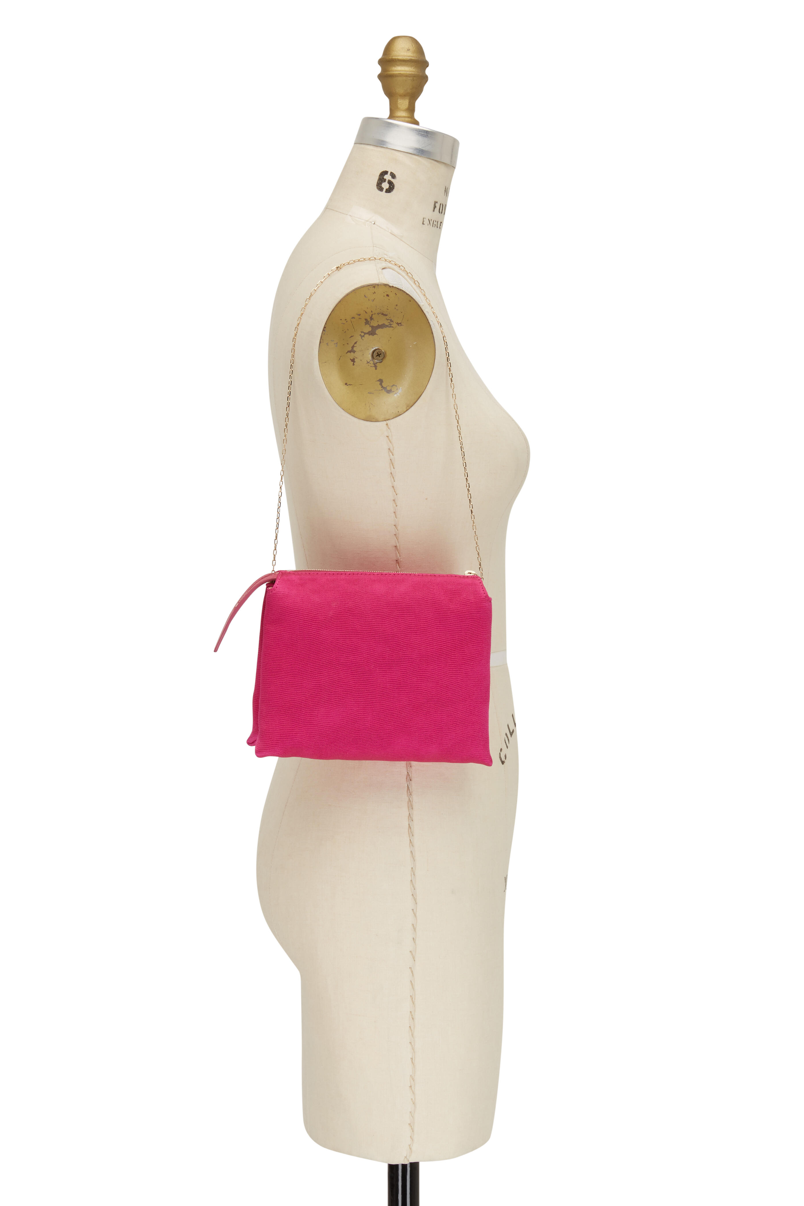 The Row - Mini Nu Twin Fuchsia Satin Crêpe Bag | Mitchell Stores The Row - Mini Nu Twin Fuchsia Satin Crêpe Bag | Mitchell Stores
