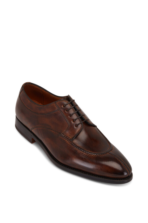 Bontoni - Magnificio Chocolate Leather Lace Up Dress Shoe 