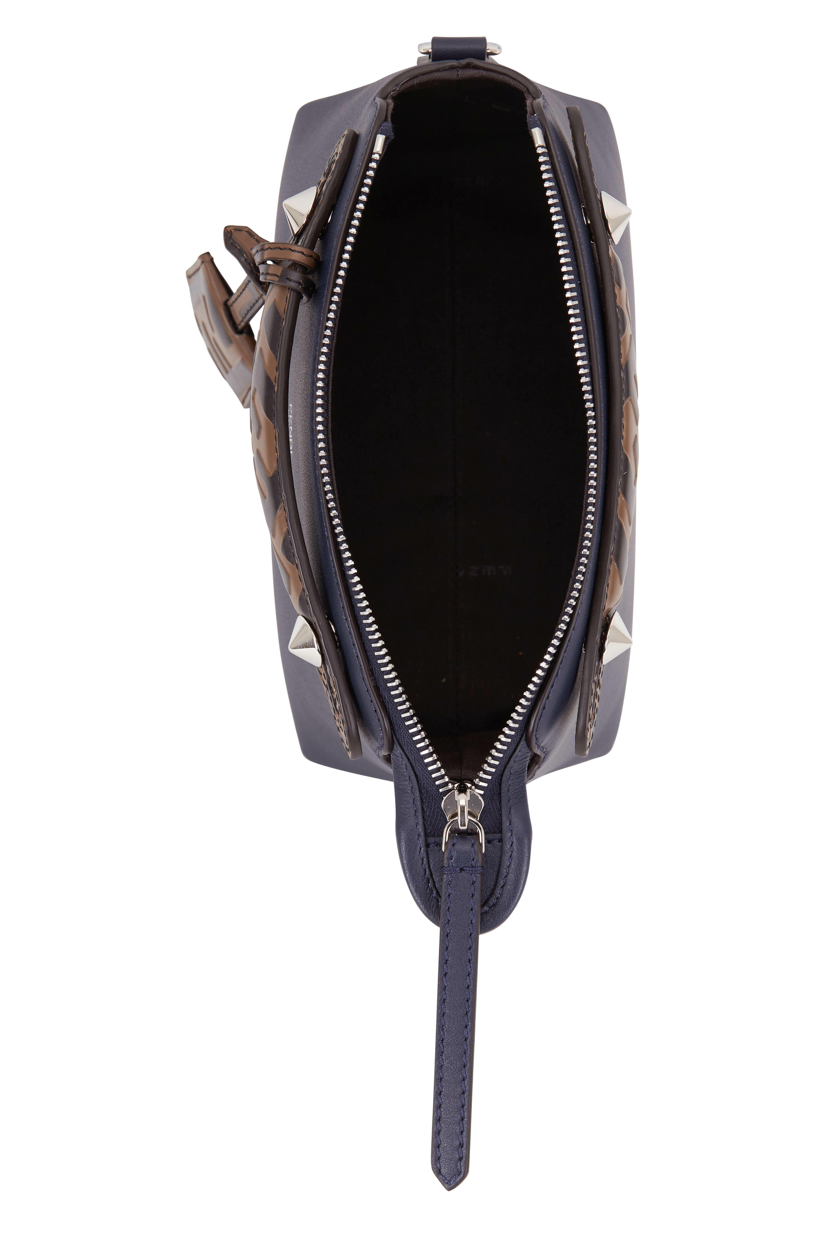 Fendi - By The Way Navy Blue Leather Mini Crossbody