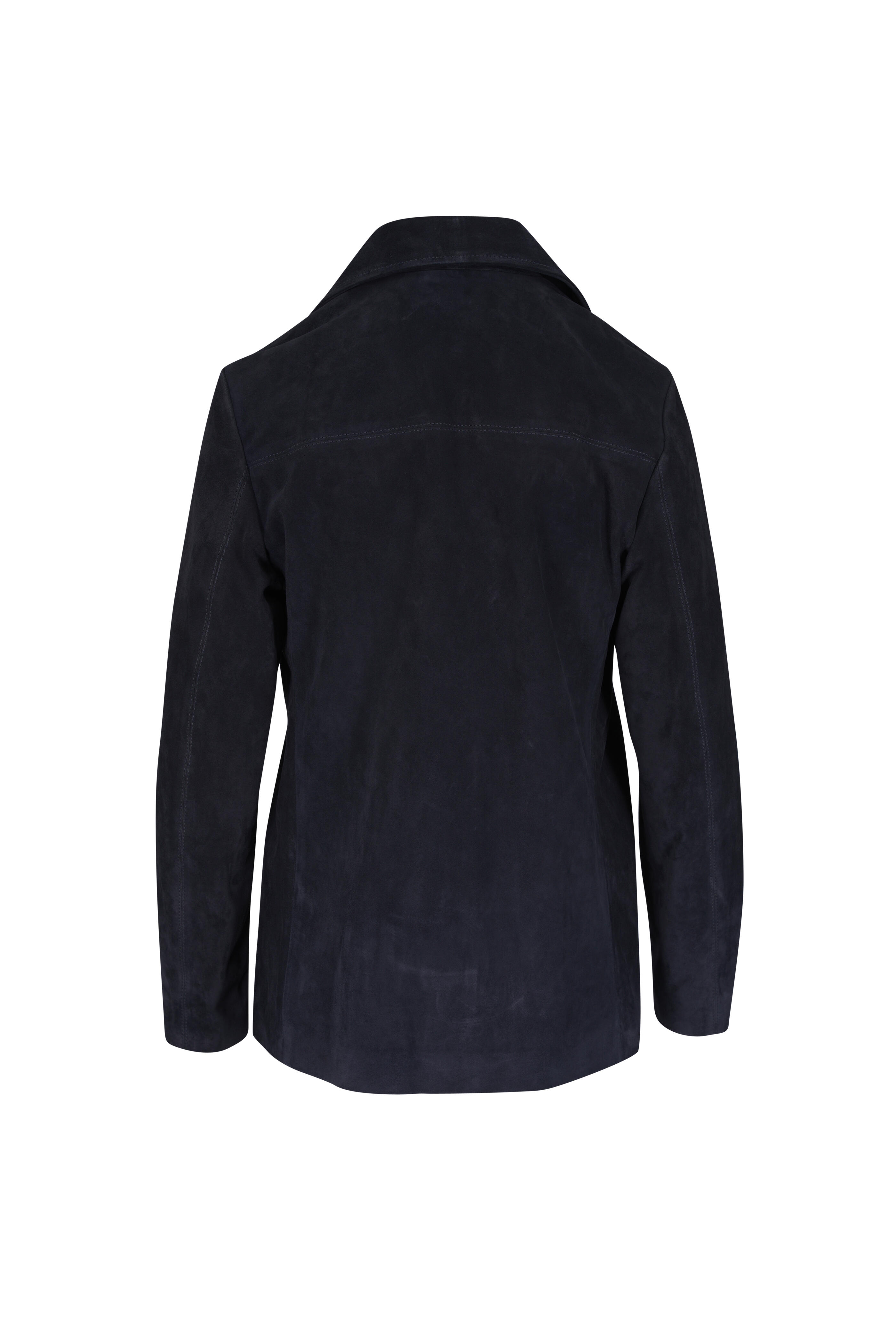 Nili Lotan - Dominic Midnight Suede Jacket - view 4