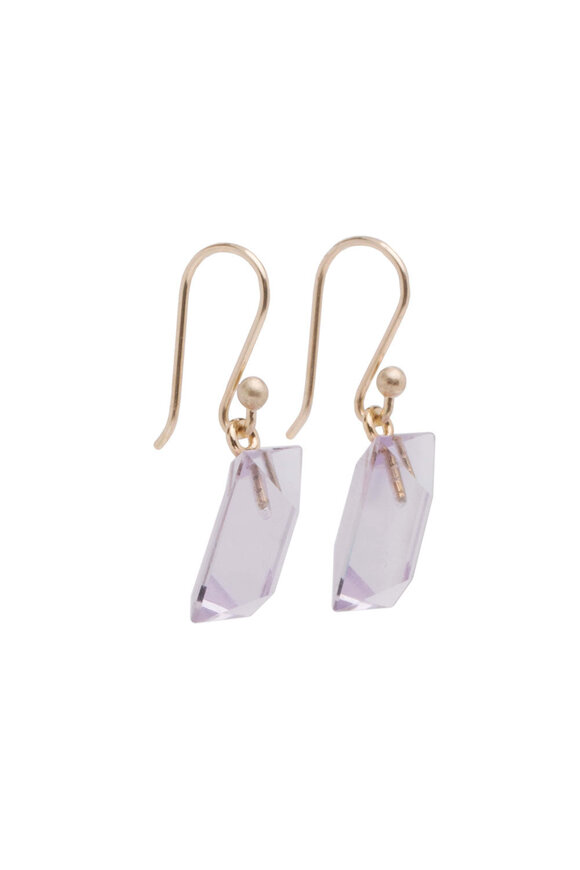 Ted Muehling Amethyst Gem Earrings - view 2