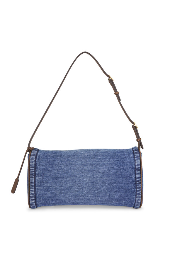 Valentino Garavani Small Devain Denim Shoulder Bag - view 4
