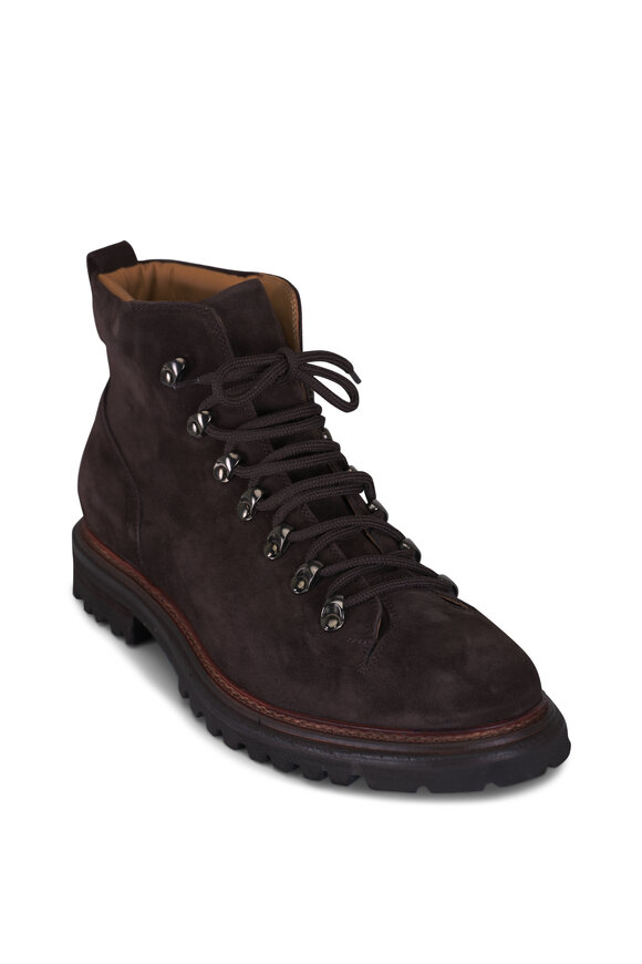 Aquatalia Denali Dark Brown Suede Ankle Boot