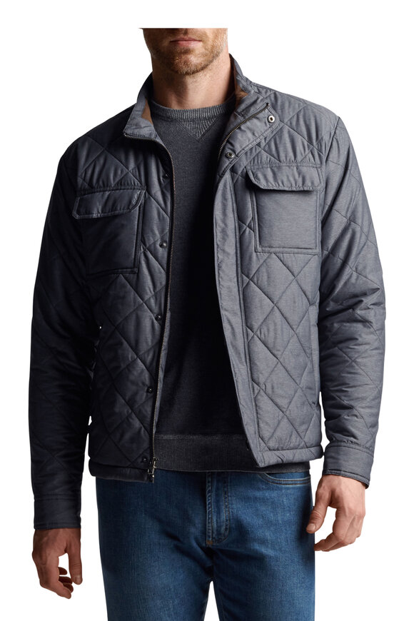 Peter Millar - Norfolk Iron Quilted Bomber Jacket 