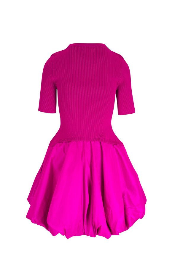 Jonathan Simkhai - Kenny Magenta Mini Bubble Dress 