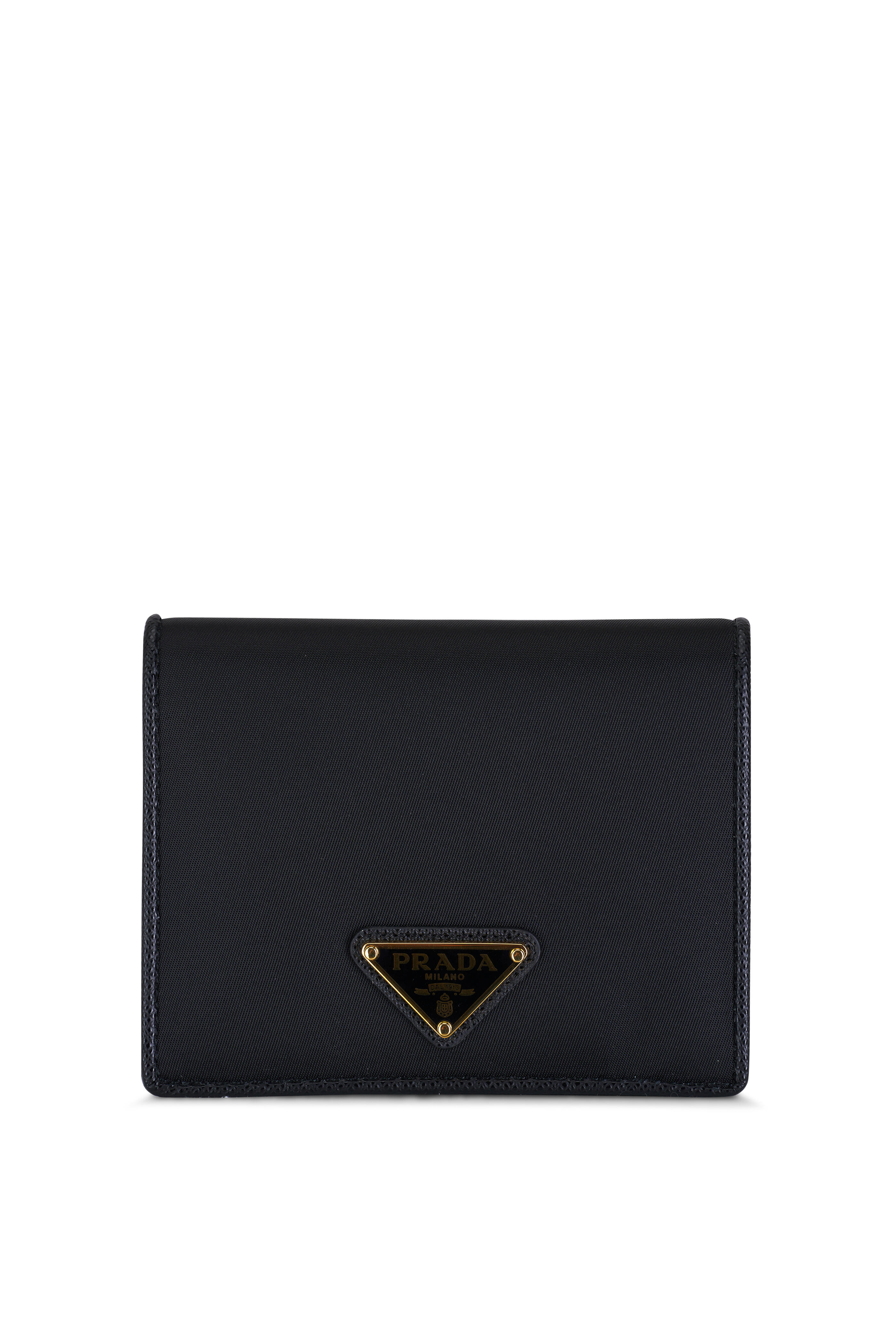 thumbnail image 2 of Leather Bifold Wallet With Nylon Interior And Coin Pocket - Black 2 of 14