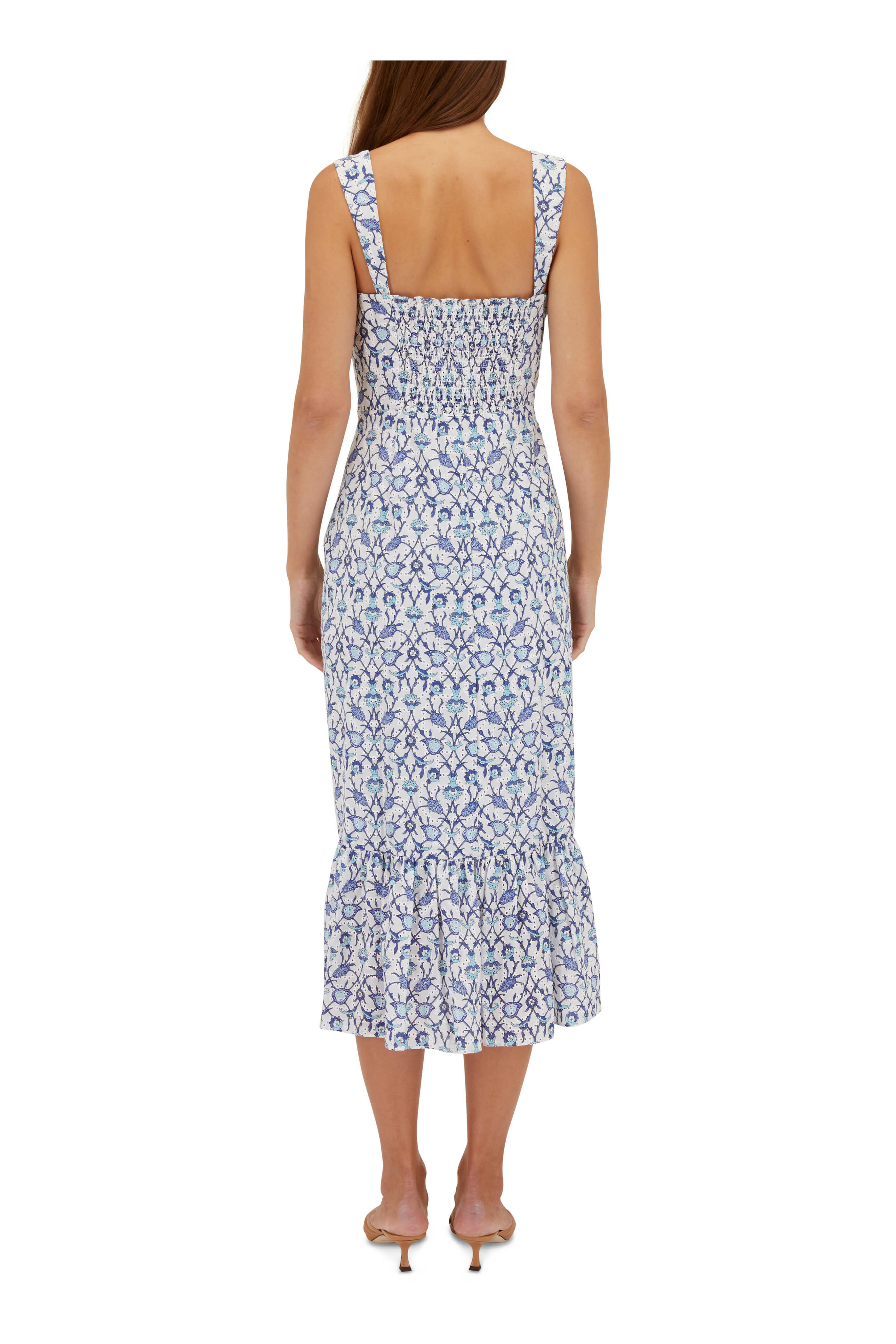 Sachin + Babi - Laura Blue Vine Print Dress | Mitchell Stores