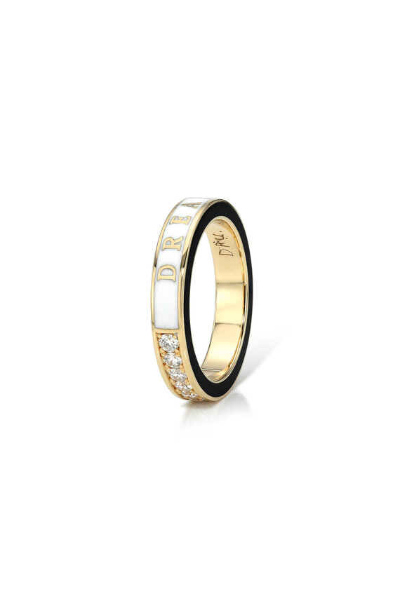 Dru 14k Yellow Gold Diamond "Dream On" Band - view 2