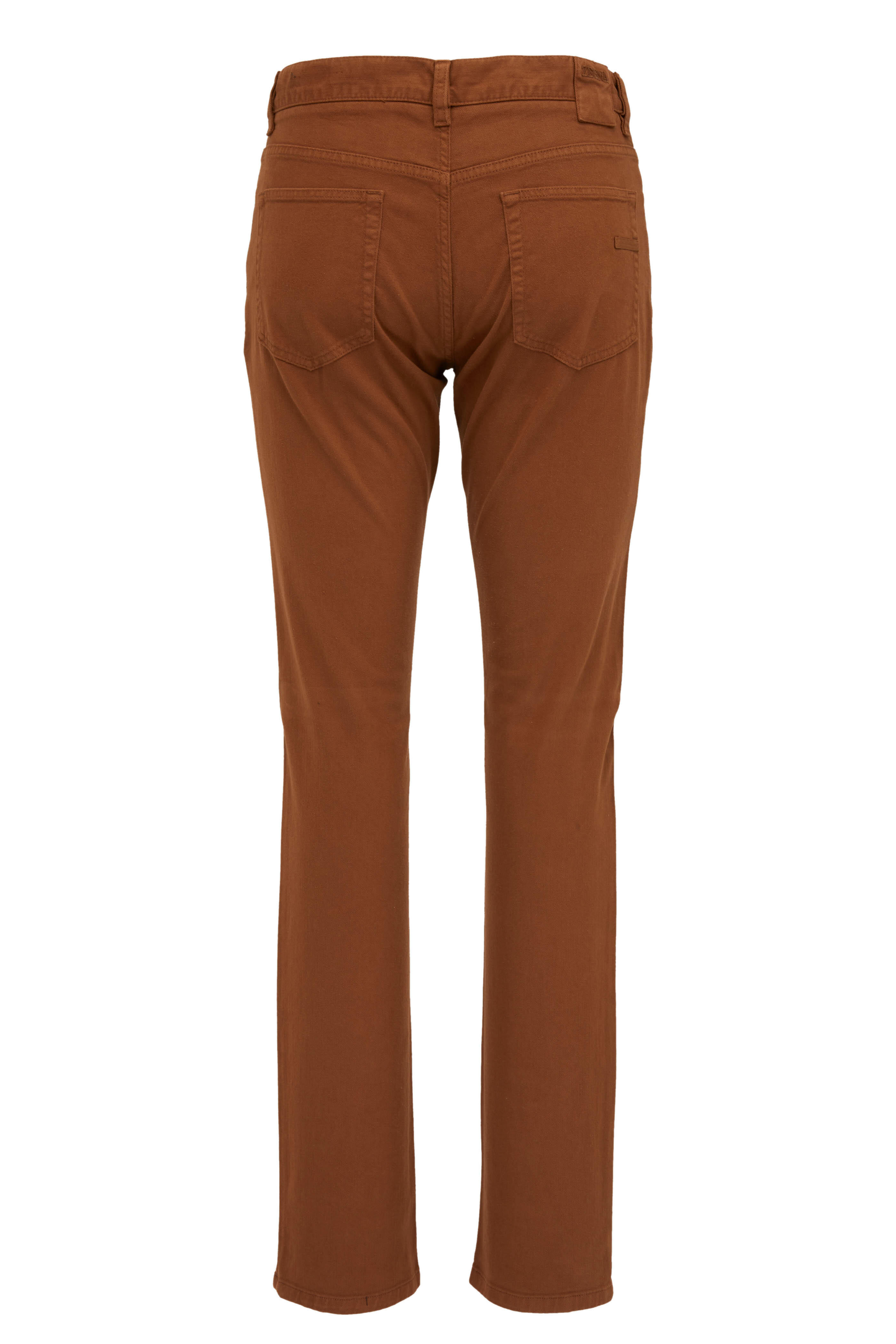 Zegna - Ganx Rust Stretch Cotton Five Pocket Pant