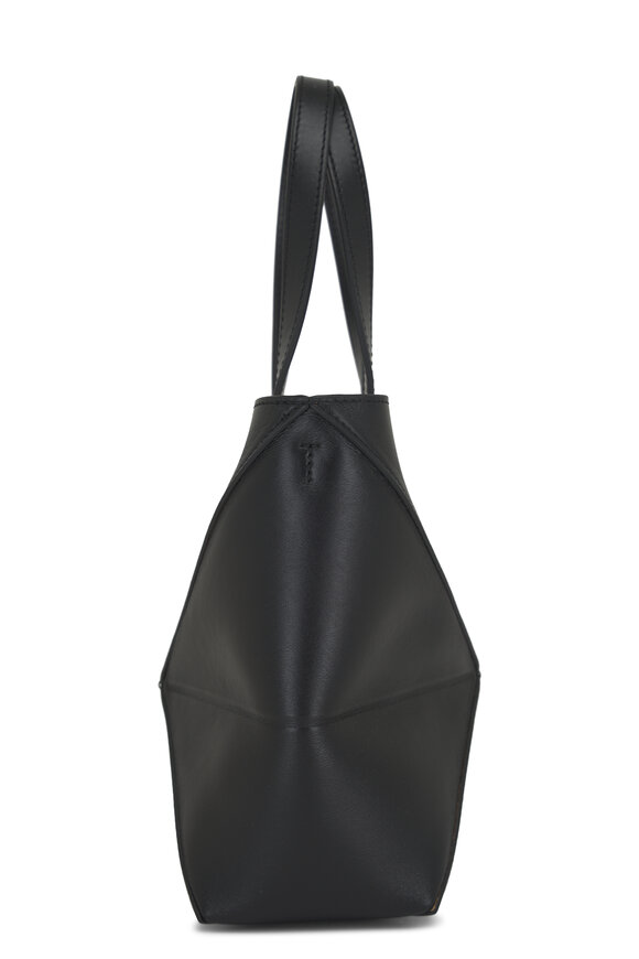 Loewe - Mini Puzzle Fold Black Leather Tote