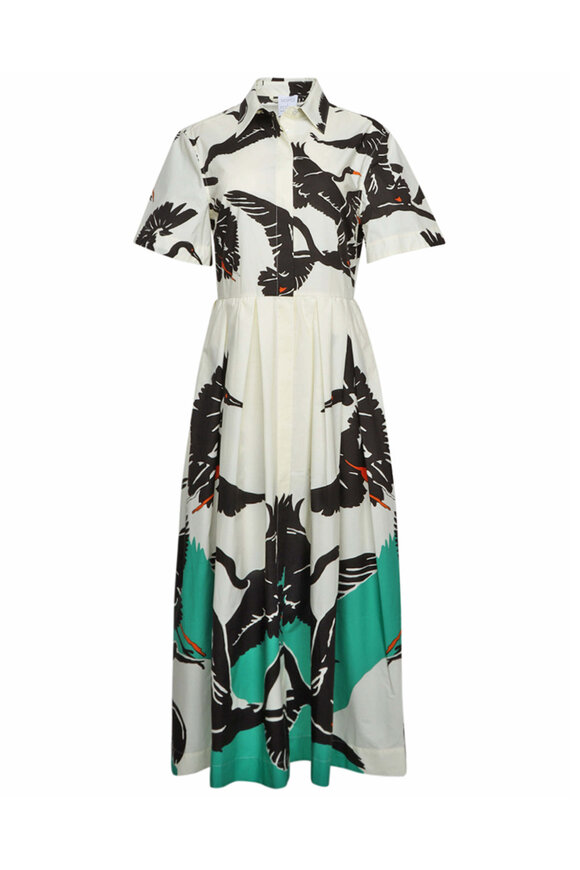【SARA ROKA】Chemisier Dress SAND FOXES Sara Roka - Black and Sand Foxes Belted Danielle Shirtdress