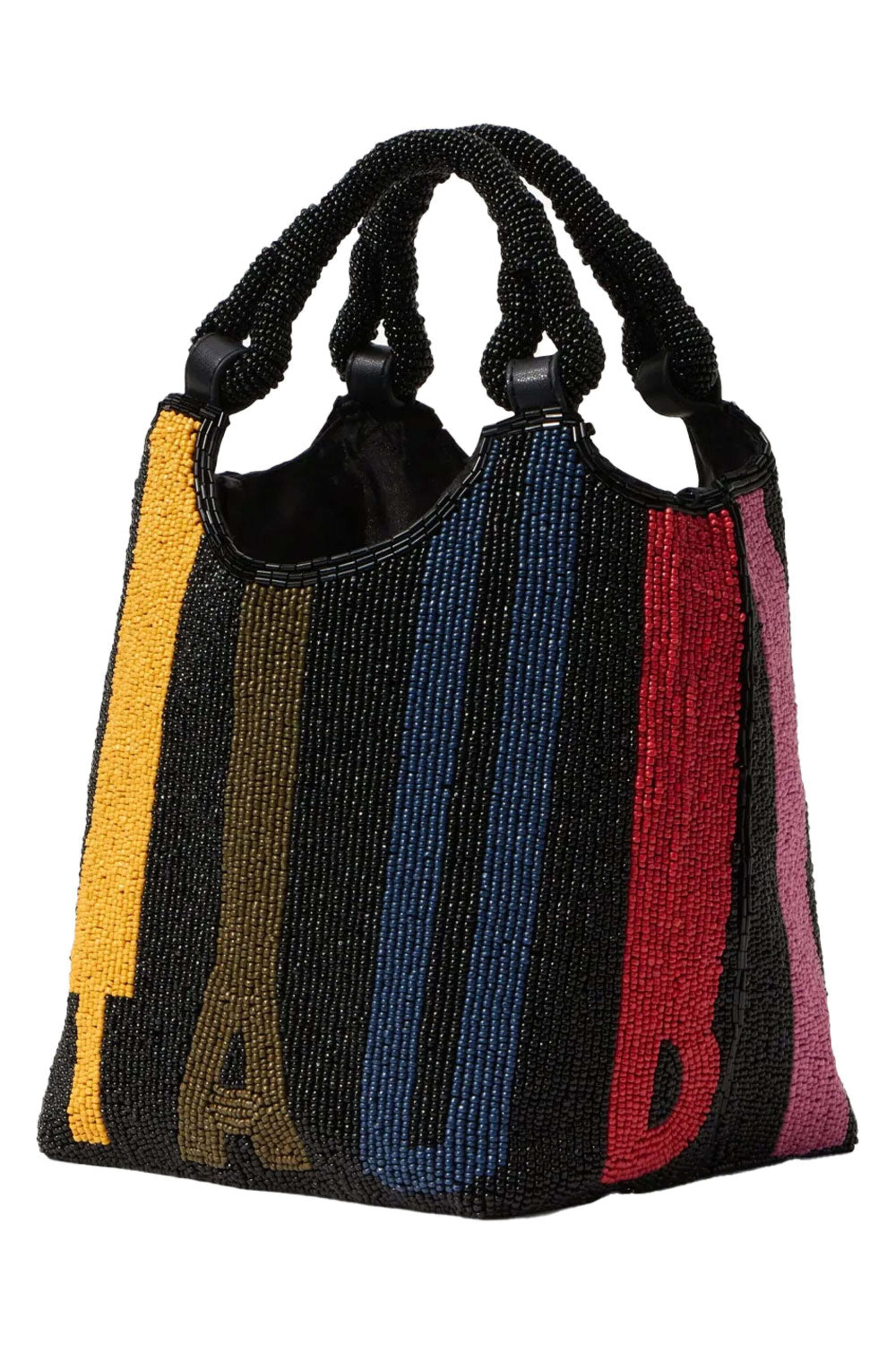 Staud - Beaded Cote Bag in Mosaic Stripe