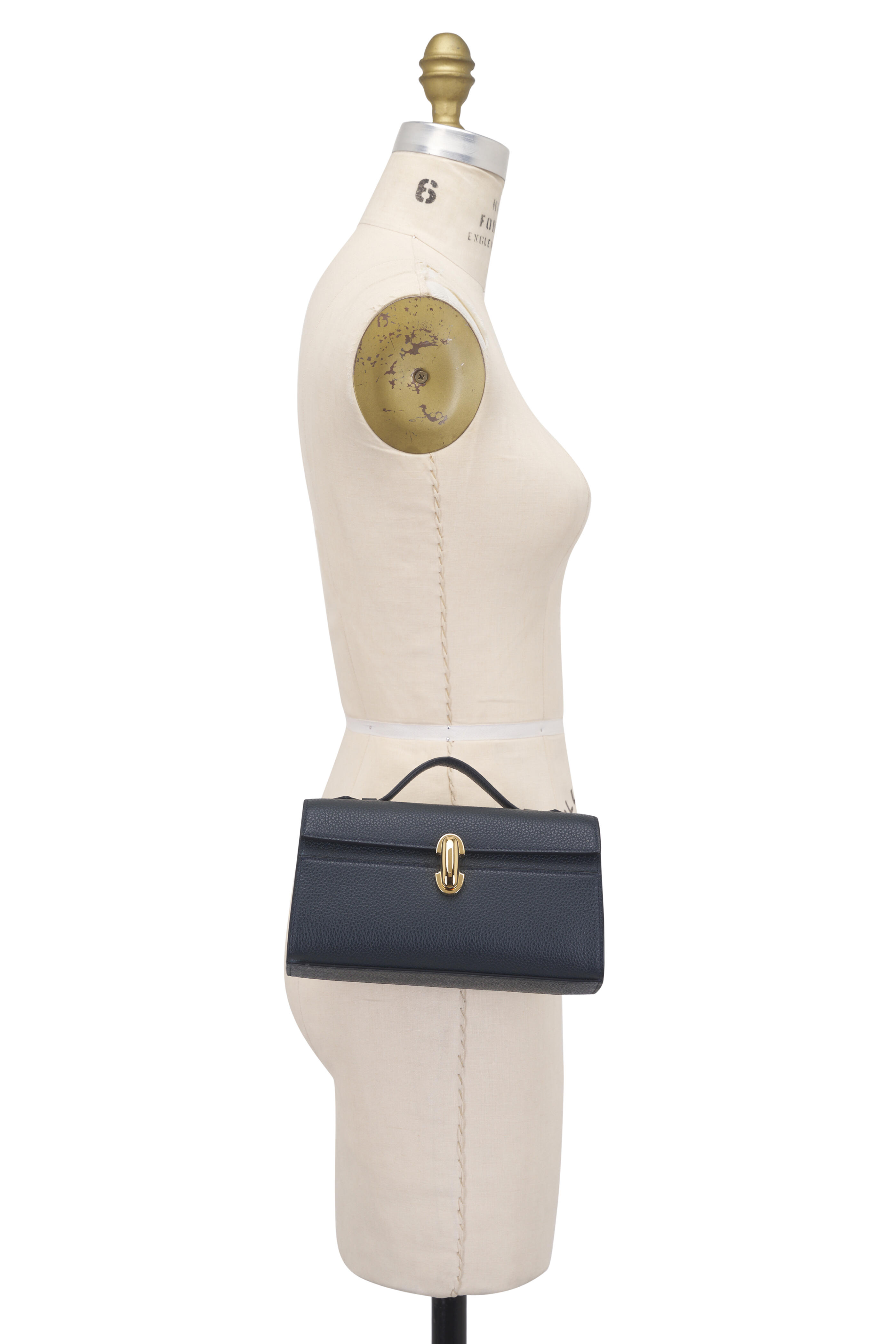 Savette - Symmetry Pochette Navy Top Handle Bag