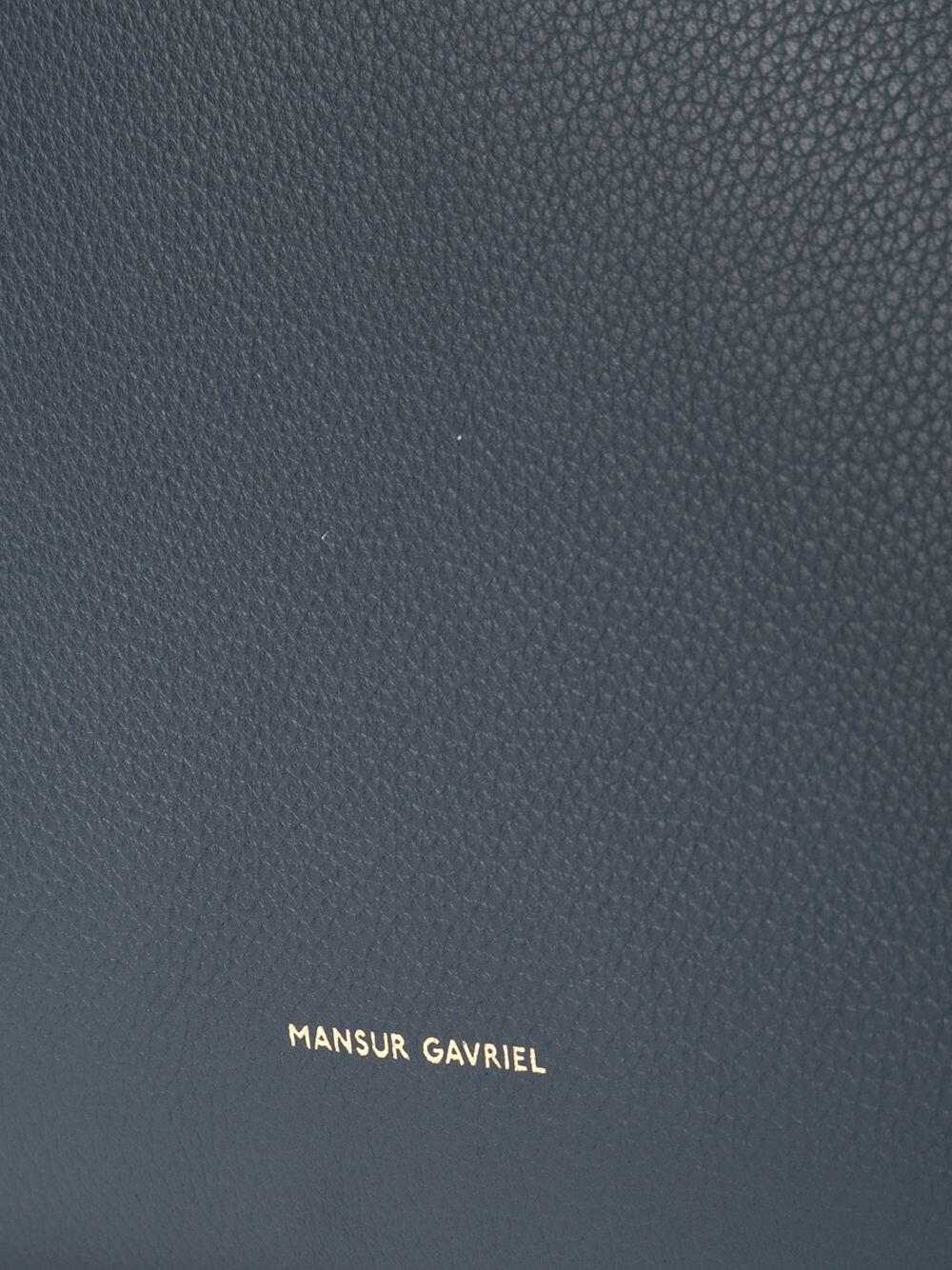 Mansur Gavriel - Navy Blue Pebbled Leather Shoulder Bag