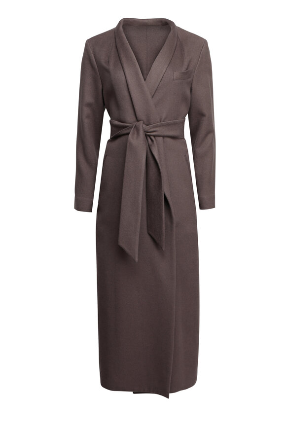 Bottega Veneta - Dark Chestnut Leather Trench Coat