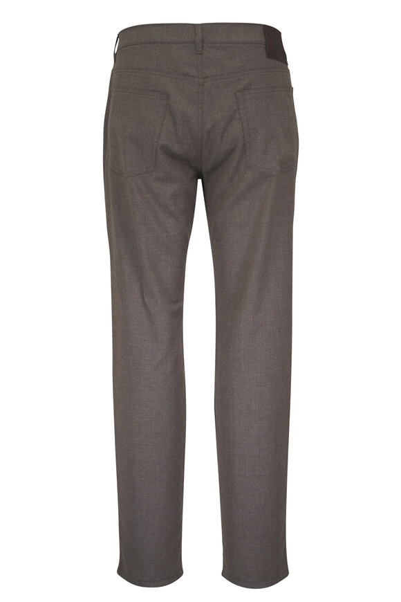 Maurizio Baldassari Brown Wool Five Pocket Pant - view 3
