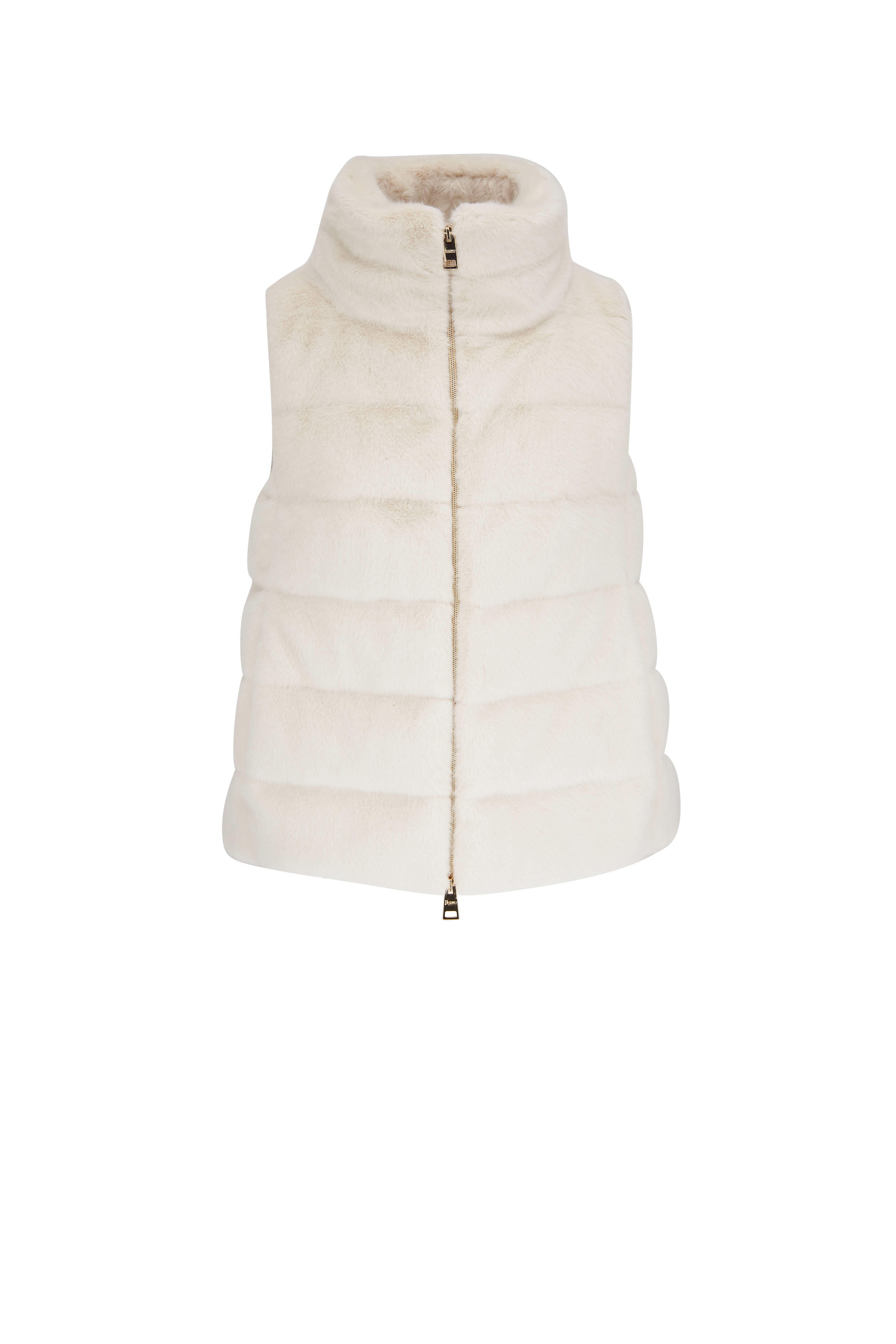 Herno - White Faux Fur Vest | Mitchell Stores
