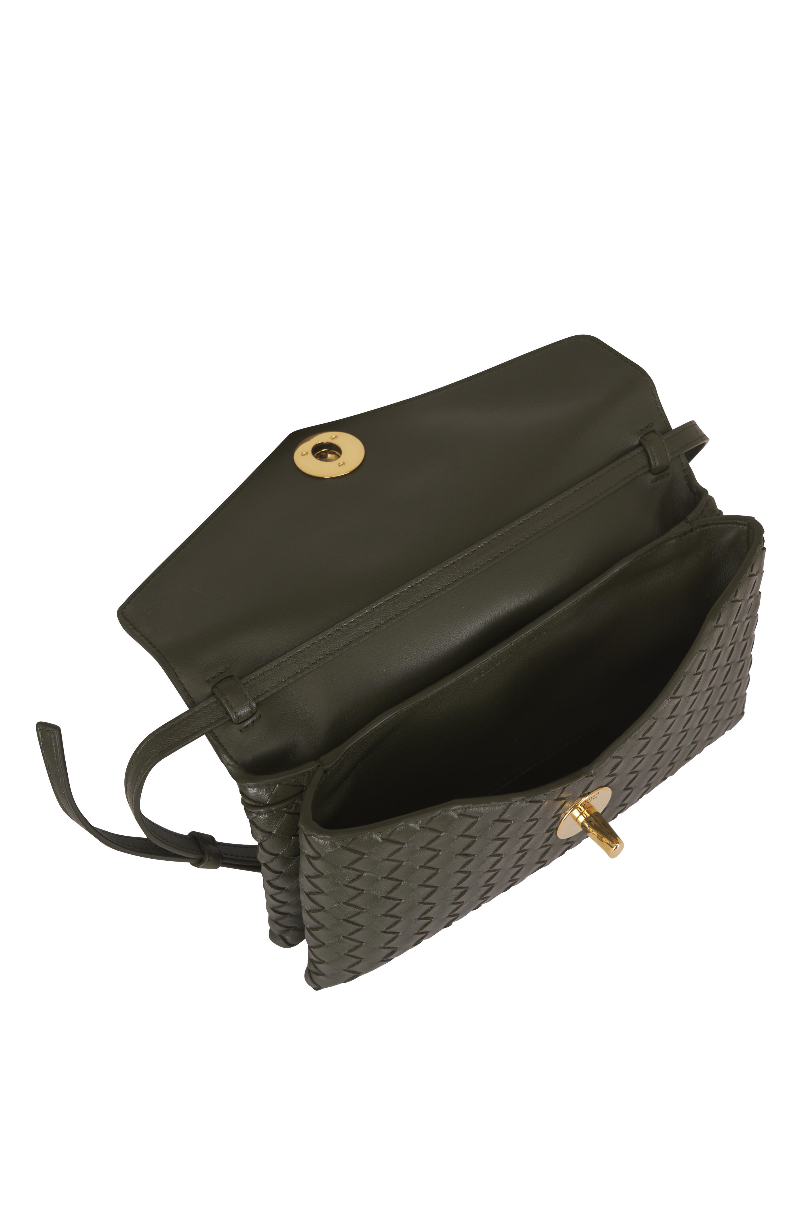 Bottega Veneta - Knot Lock Bark Green INTR/NAPPA TOP HNDL - view 4