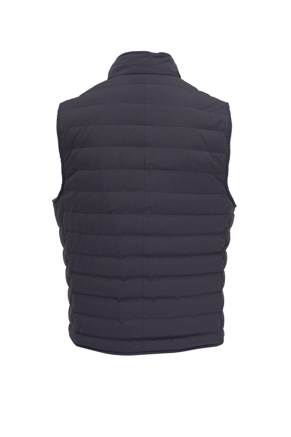 Brunello Cucinelli - Navy Blue Quilted Down Vest