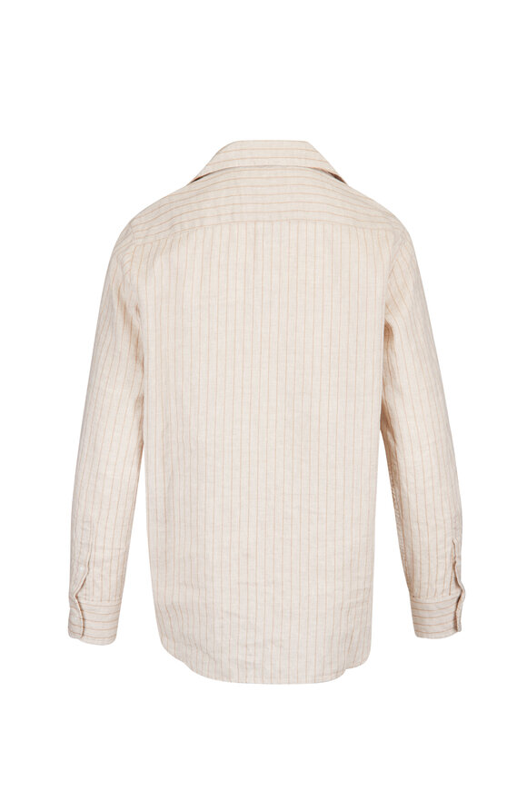 Frank & Eileen Eileen Brown Stripe Relaxed Button-Up Shirt - view 2