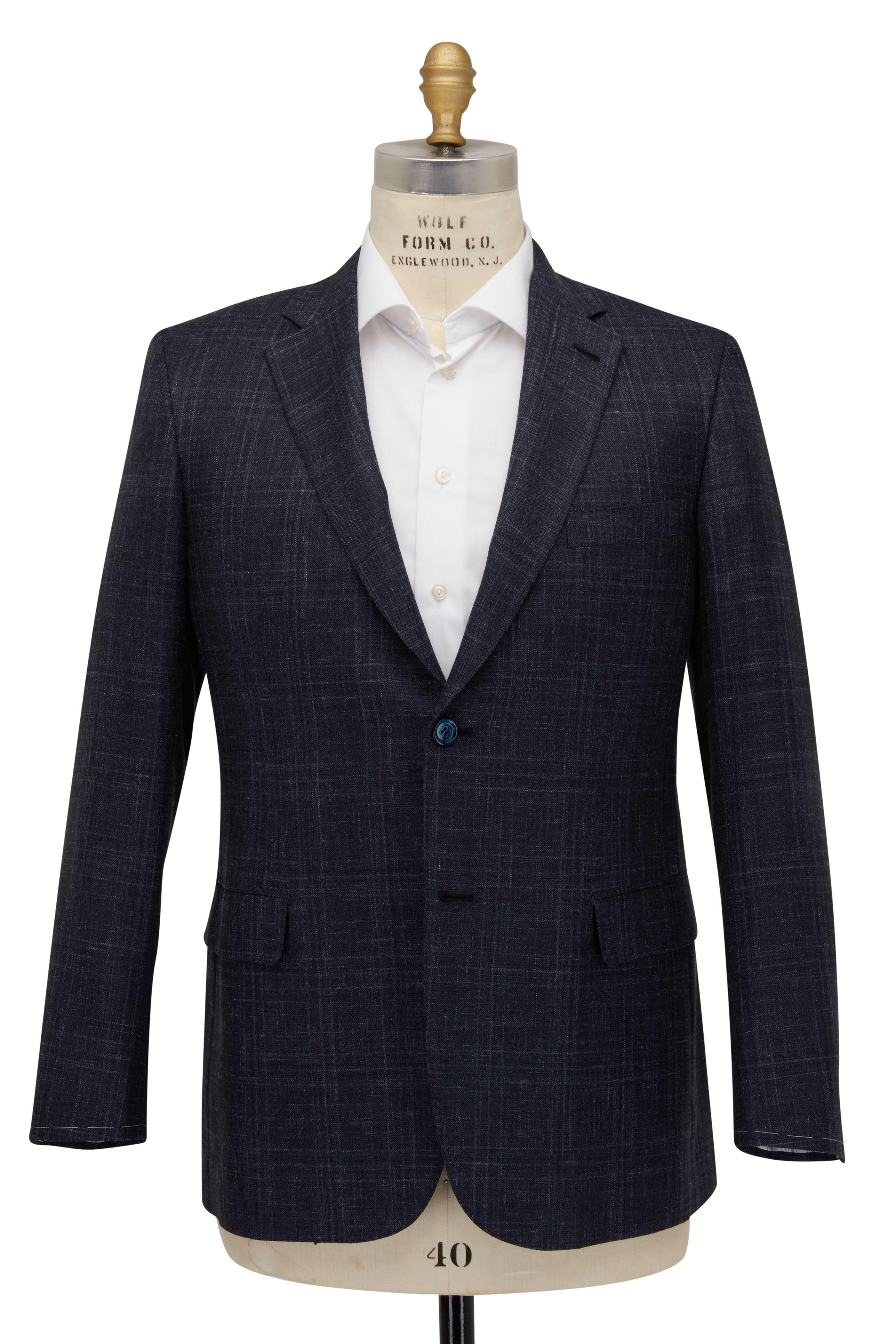 Brioni - Midnight Blue Wool Blend Sportcoat | Mitchell Stores