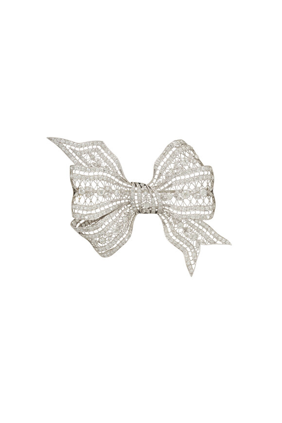 Vintage Collection Vintage Diamond Bow Brooch