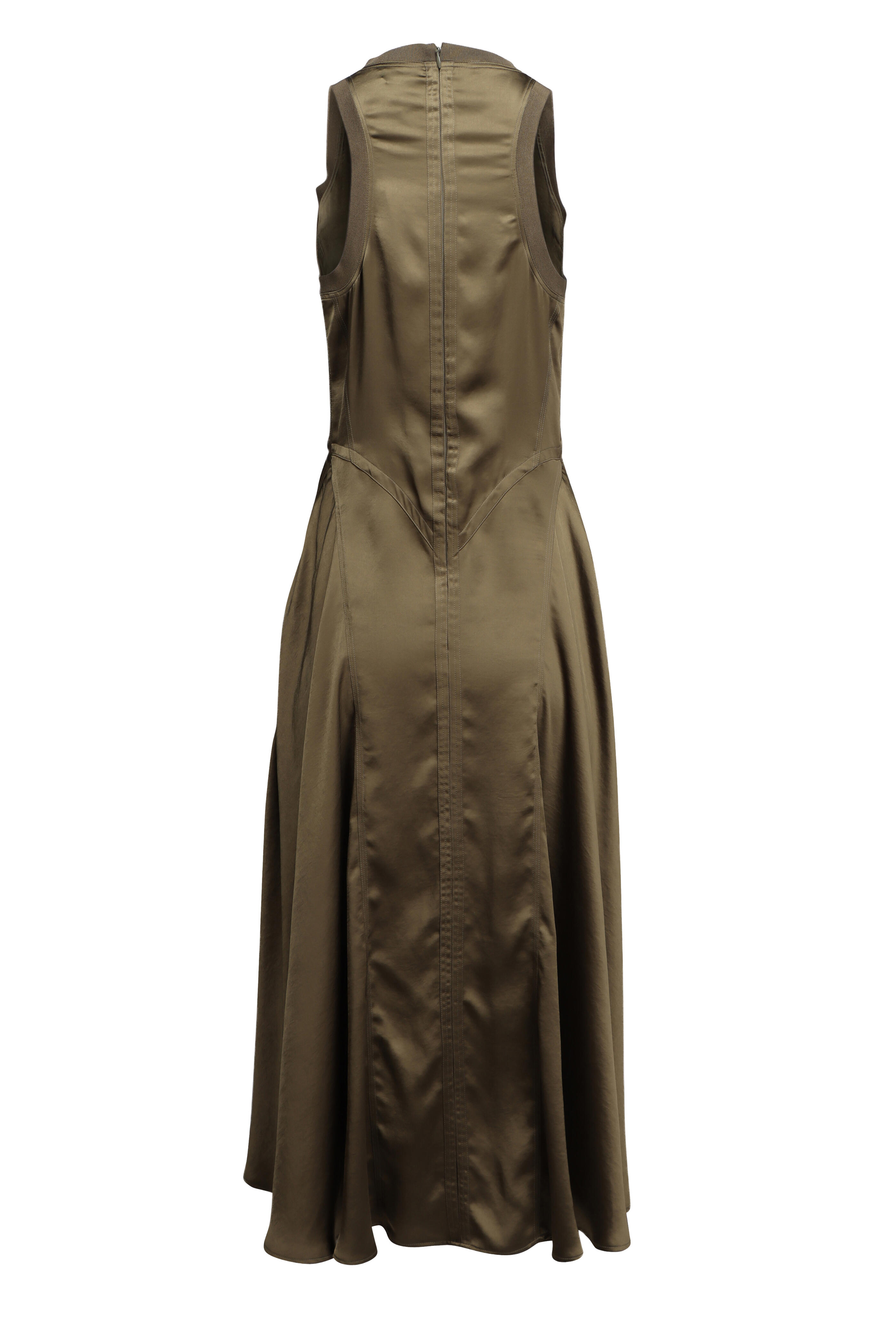 Ralph Lauren - Sienna Moss Green Sleeveless Midi Dress