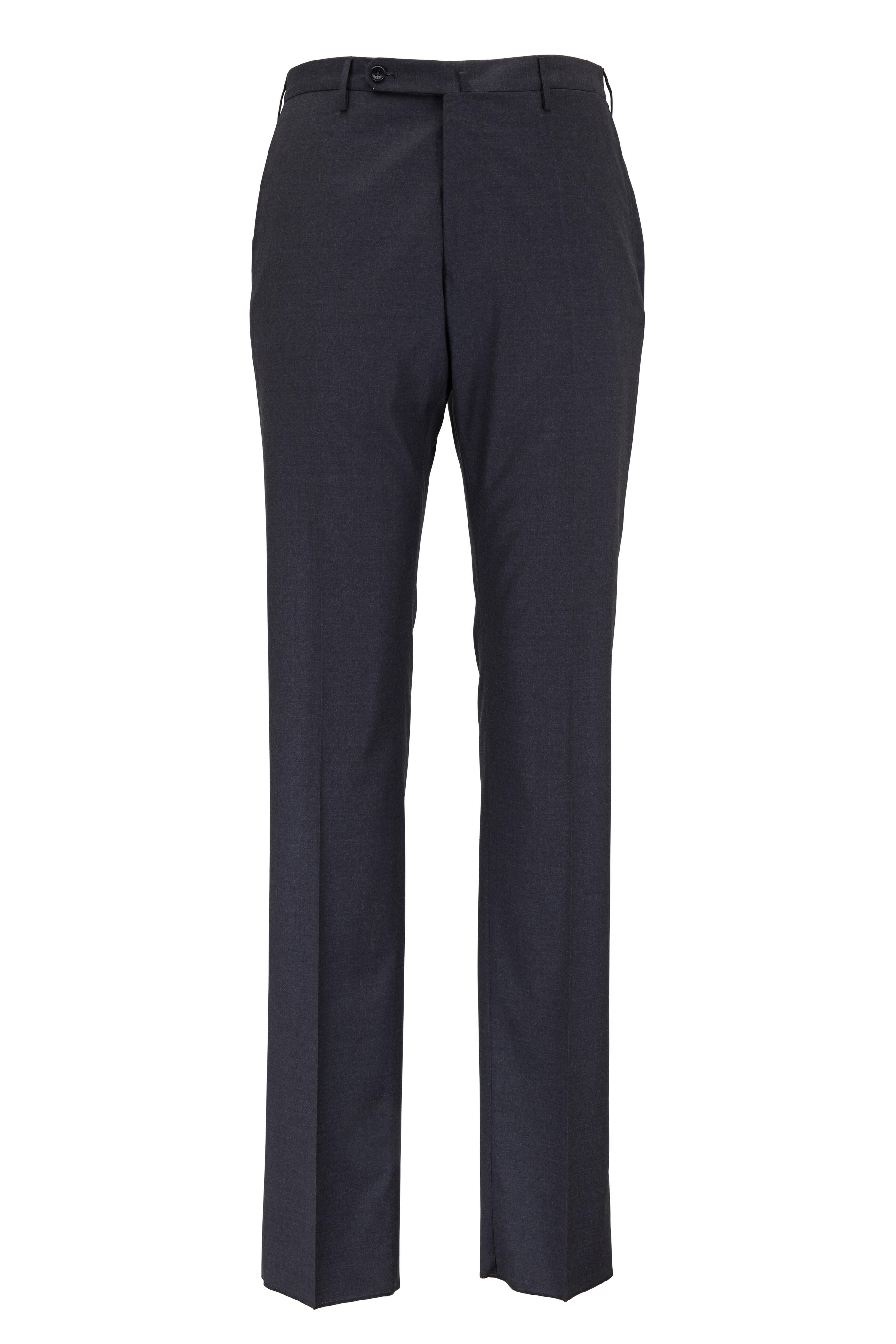 Incotex - Benson Charcoal Gray Wool Classic Fit Pant