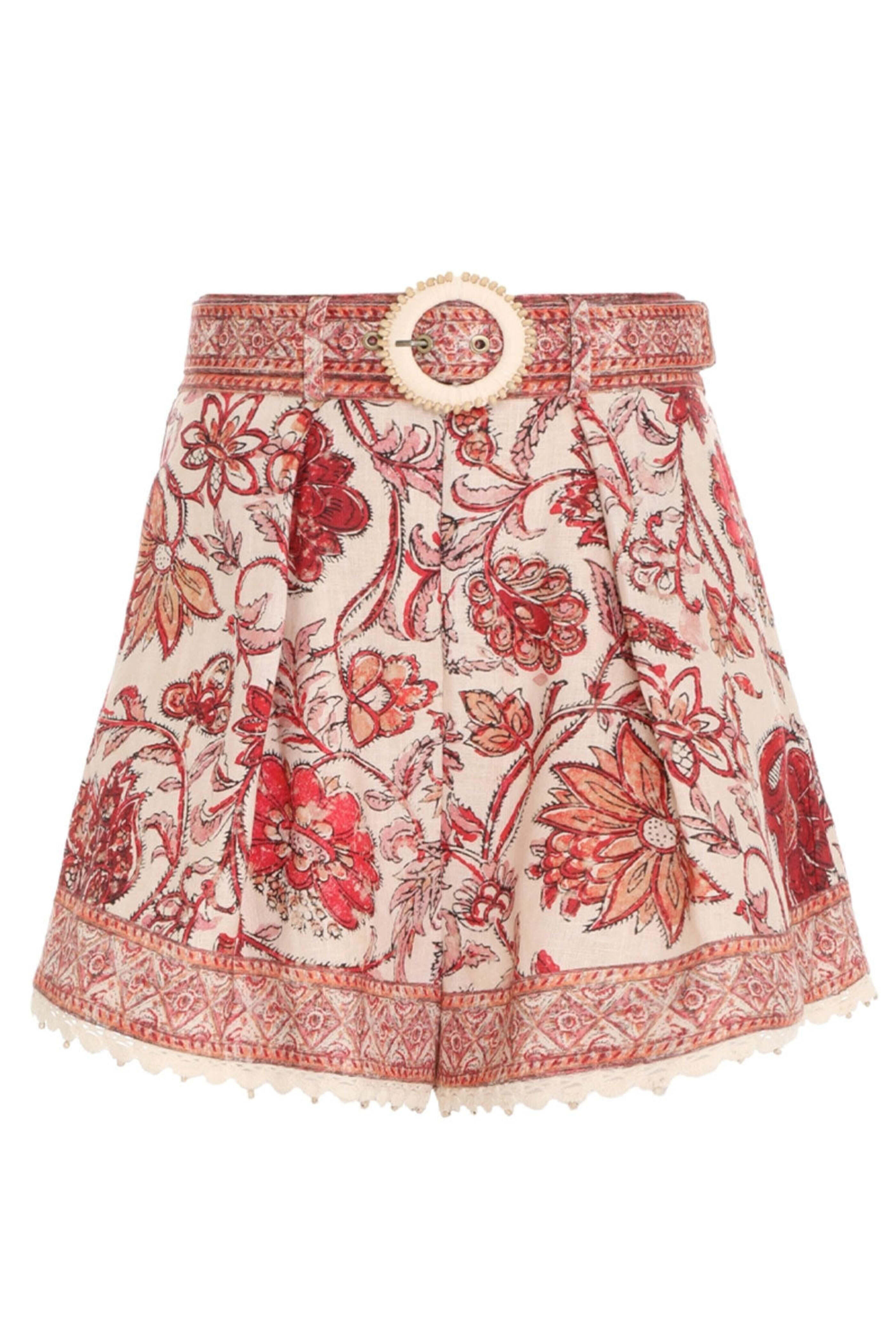 Zimmermann - Sepia Floral Vitali Tuck Short