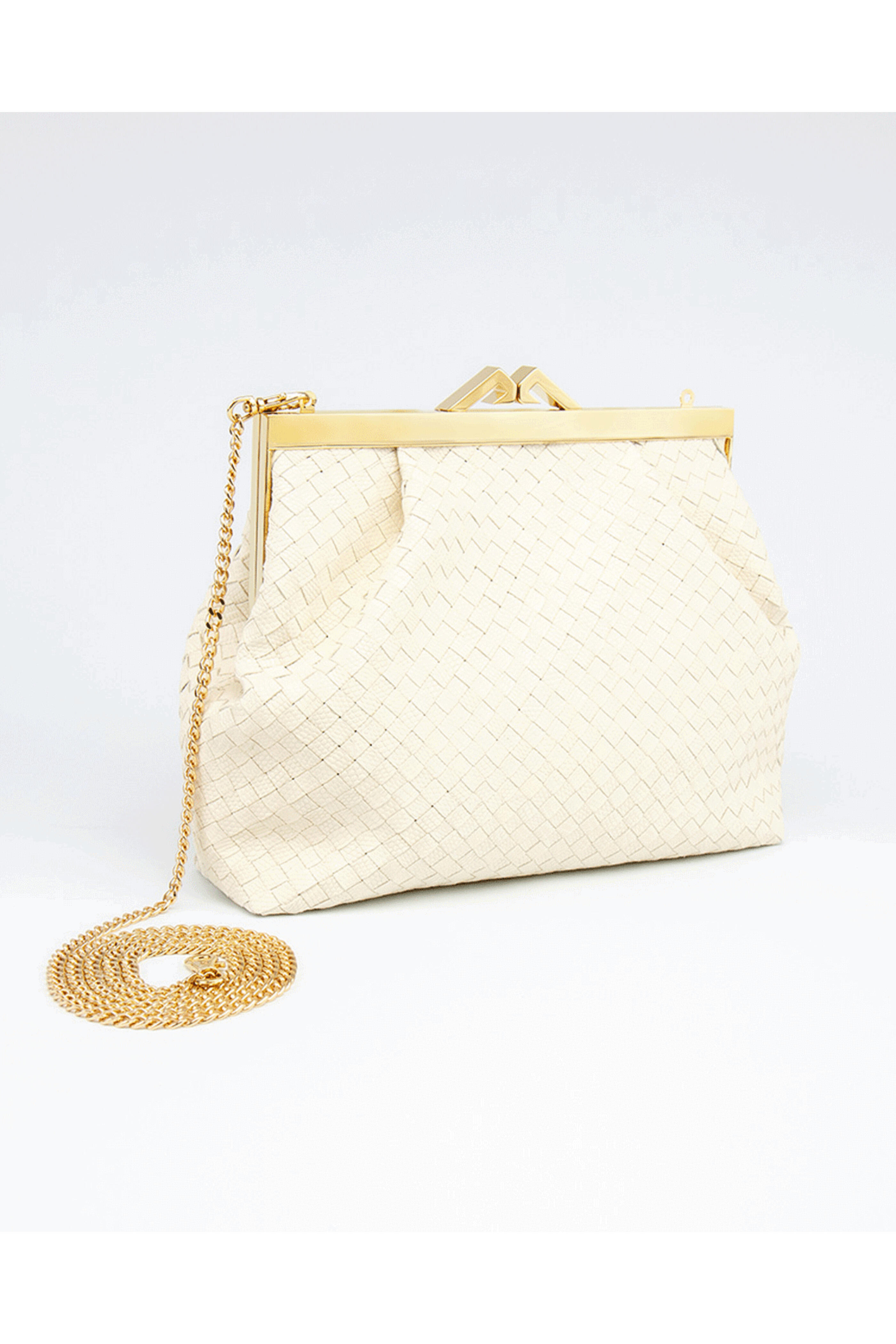 Maria Oliver - Natalia Clutch in Ivory