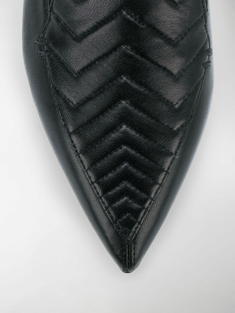 Nicholas Kirkwood Beya Textured-leather Pumps - Dark gray