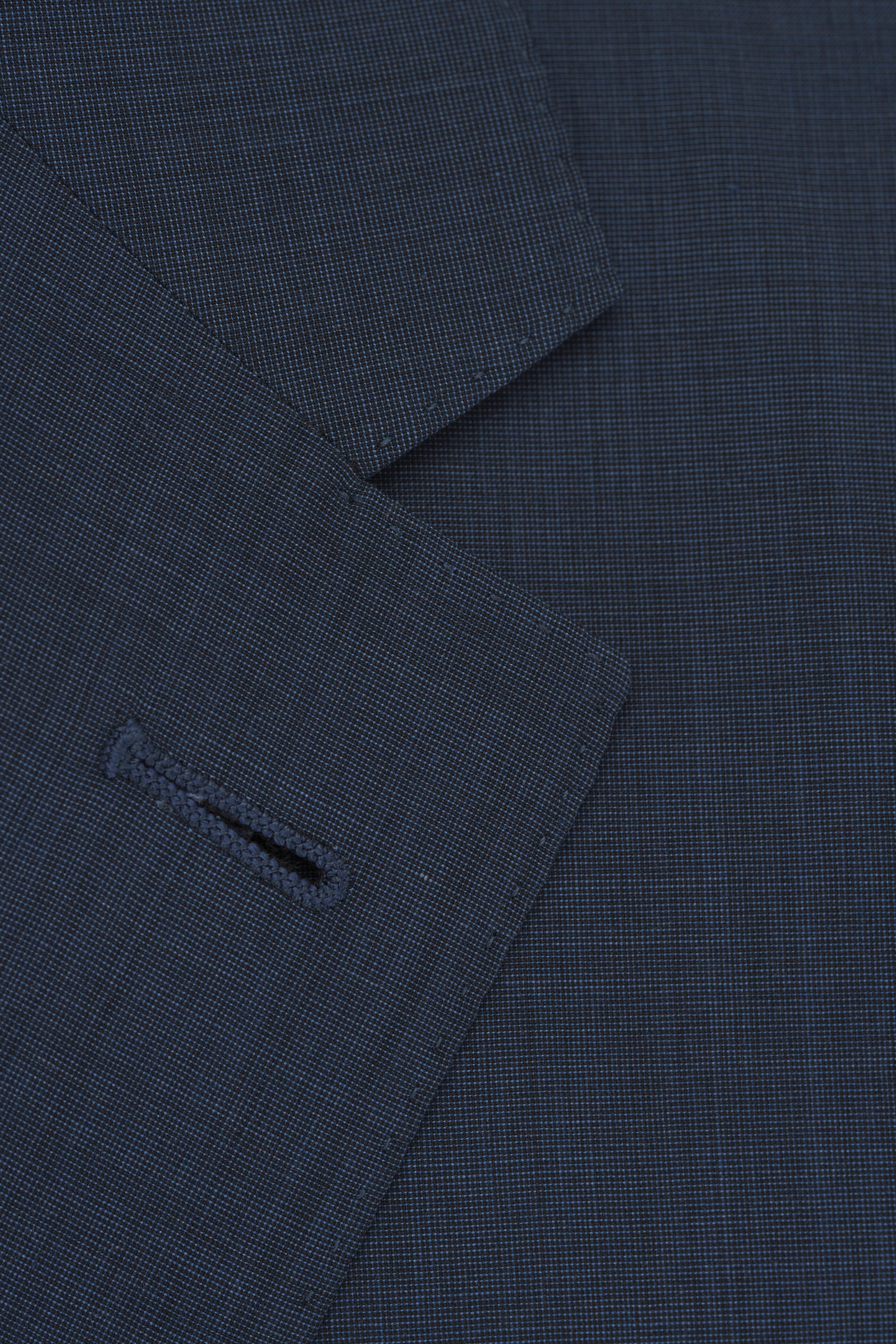 Zegna - Solid Navy Wool & Silk Suit