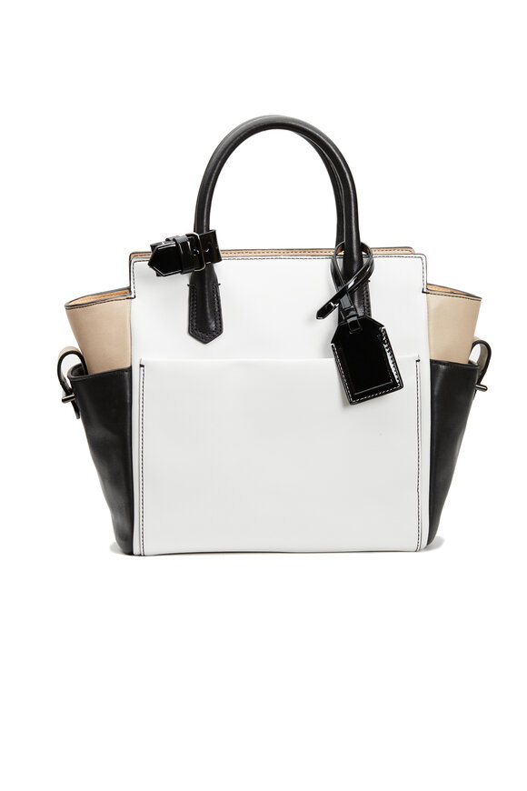 Reed Krakoff - Black, White And Nude Leather Handbag 