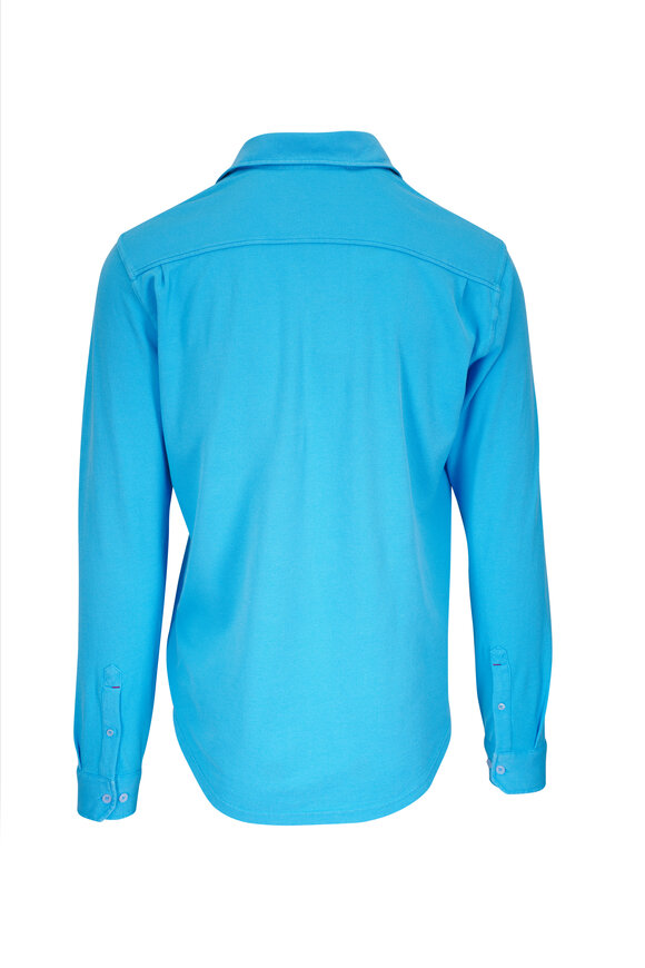 Orlebar Brown - Giles California Blue Cotton Pique Sport Shirt