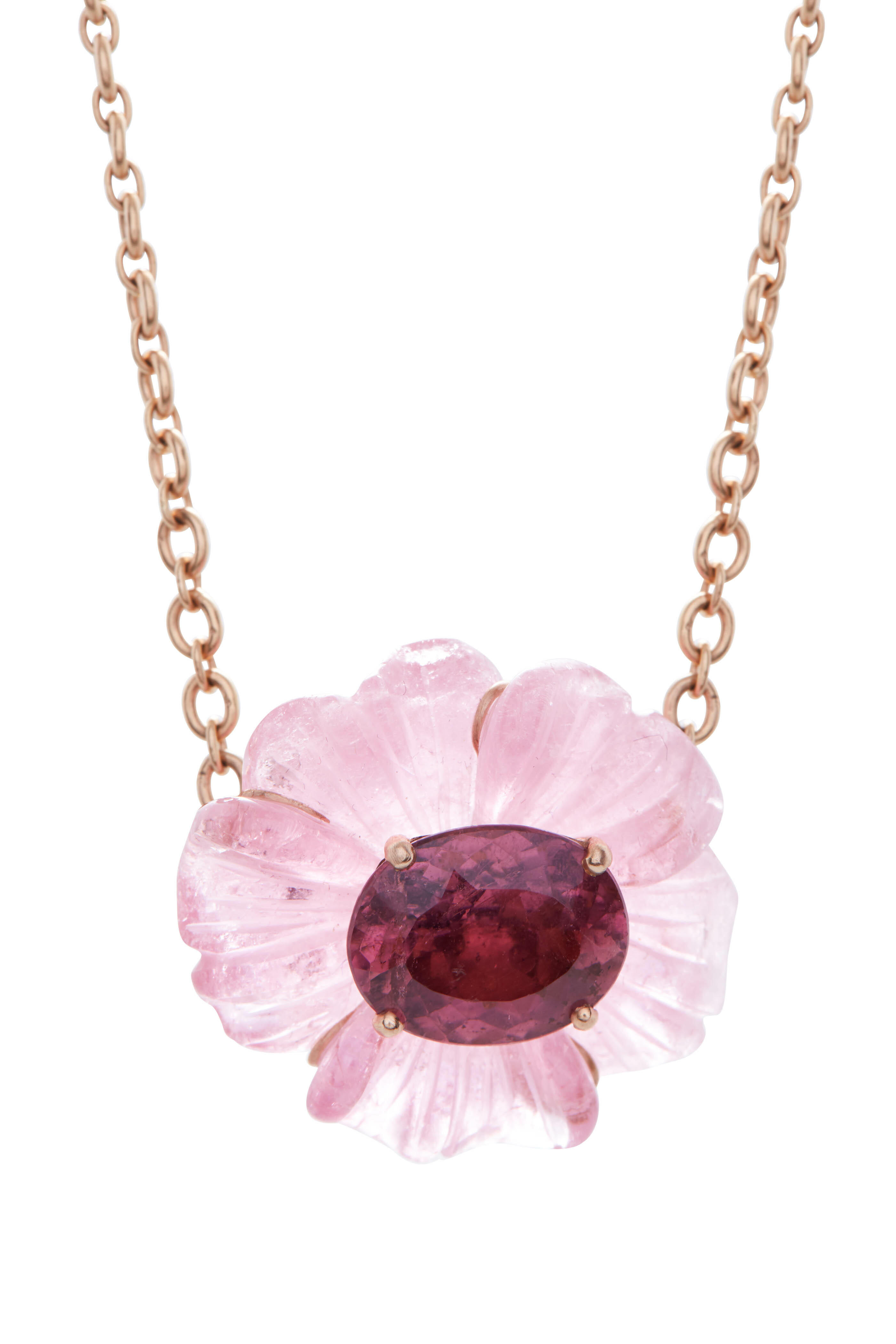 Irene Neuwirth - Rose Gold Tropical Flower Necklace